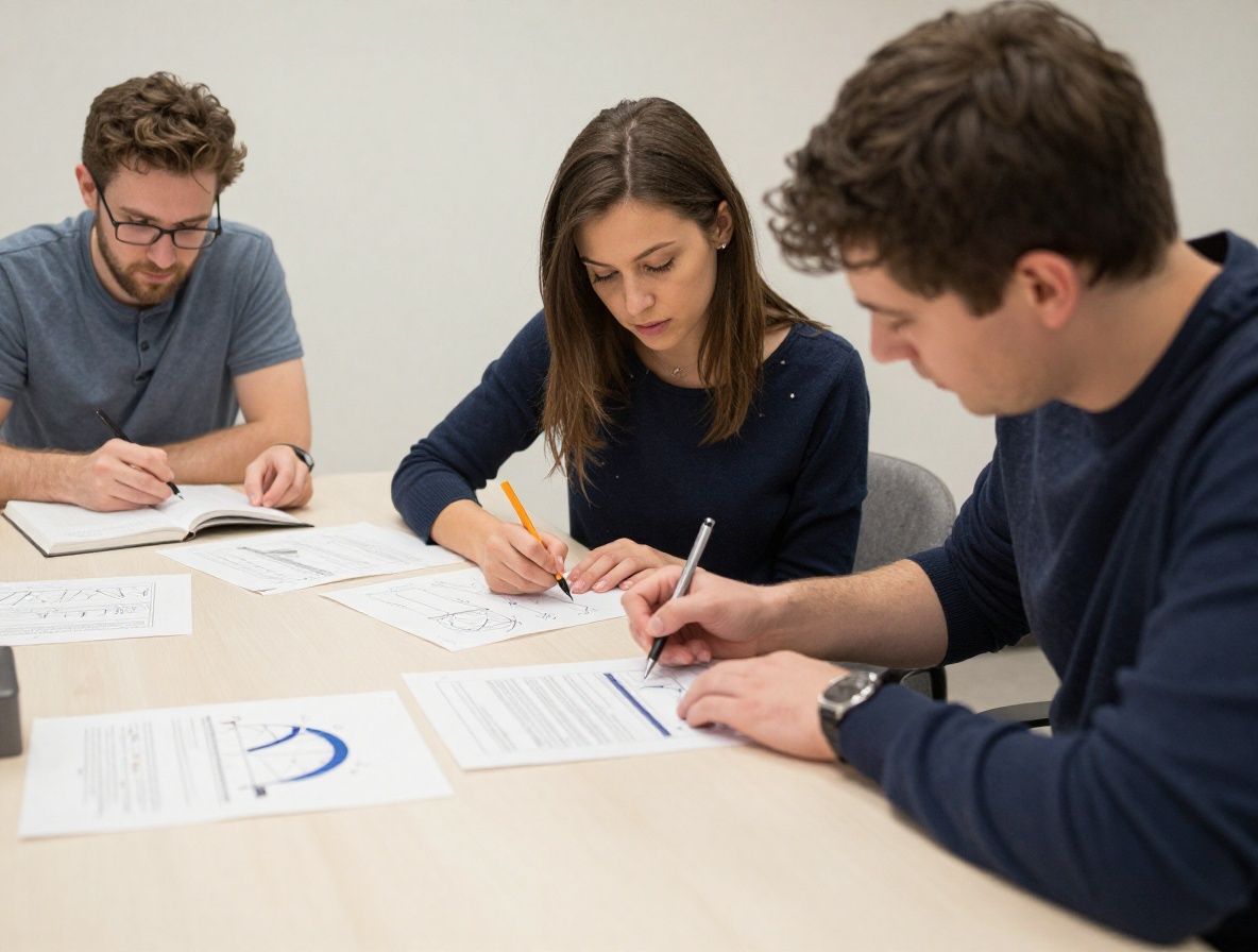 Pohled na vědecké výzkumné poznámky, grafy a schémata rozložené na světlém stole, pero a lupka vedle papírů, soustředěná analytická atmosféra